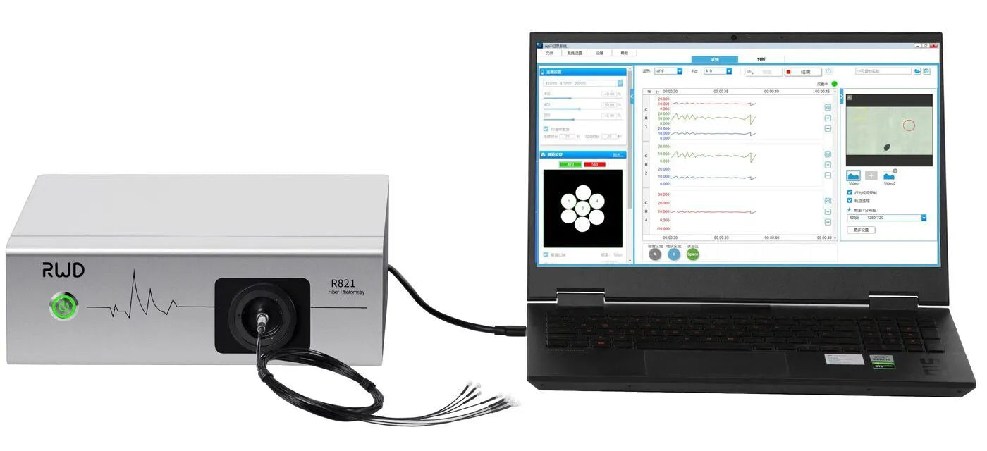 FR-21 Tricolor Multichannel Fiber Photometry System